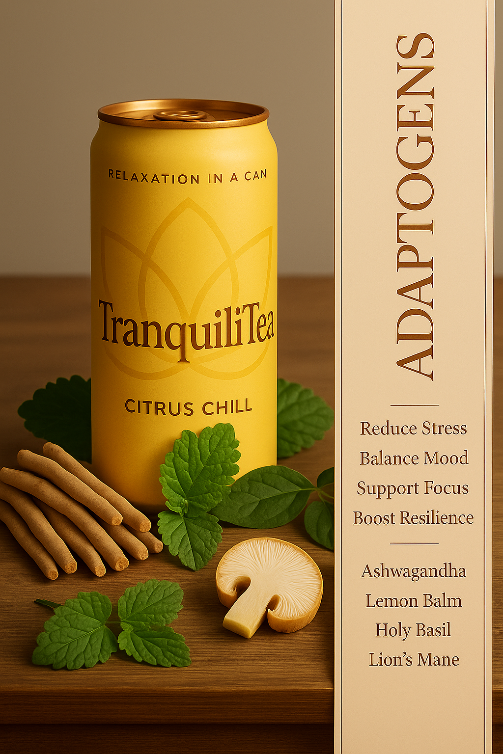 The Power of Adaptogens: Nature’s Stress Shield in Every Can of TranquiliTea